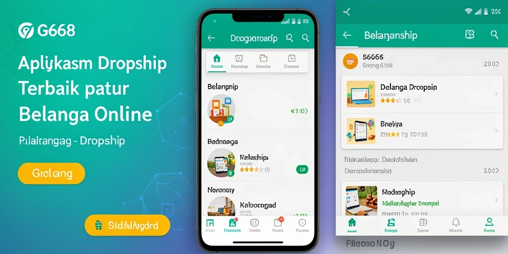 Antarmuka pengguna G668 yang sederhana dan efektif untuk dropshipping.