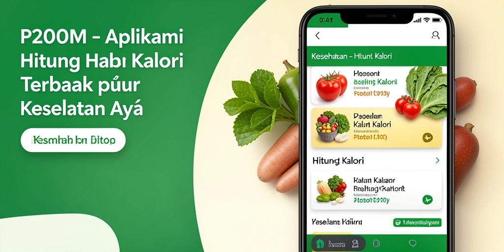 Tampilan antarmuka P200M yang mudah digunakan untuk menghitung kalori.